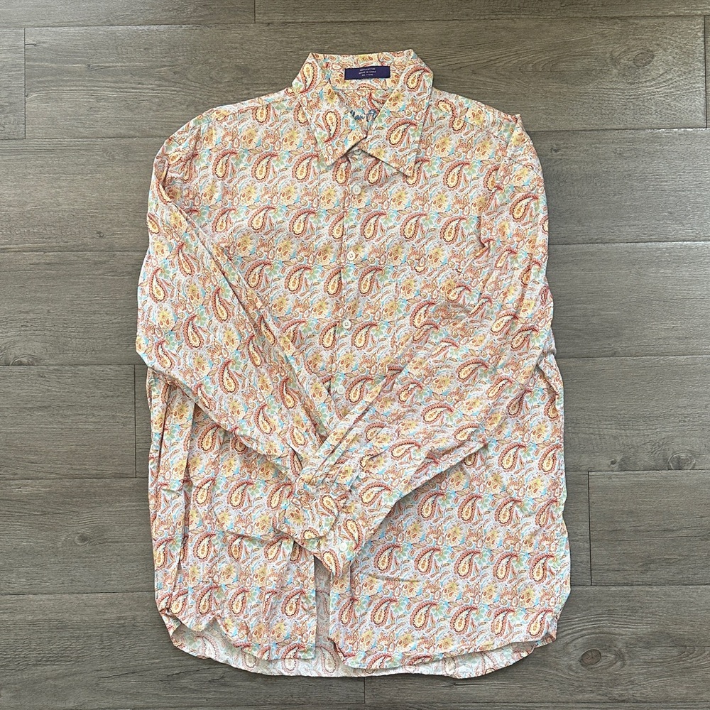 Alan Flusser Multicolor Paisley Men's Shirt